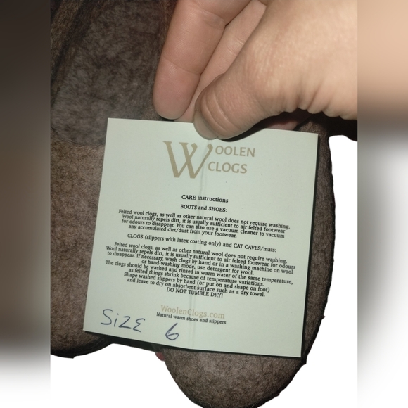 Woolen clogs Brown woolen clogs size 6 - Picture 9 of 10